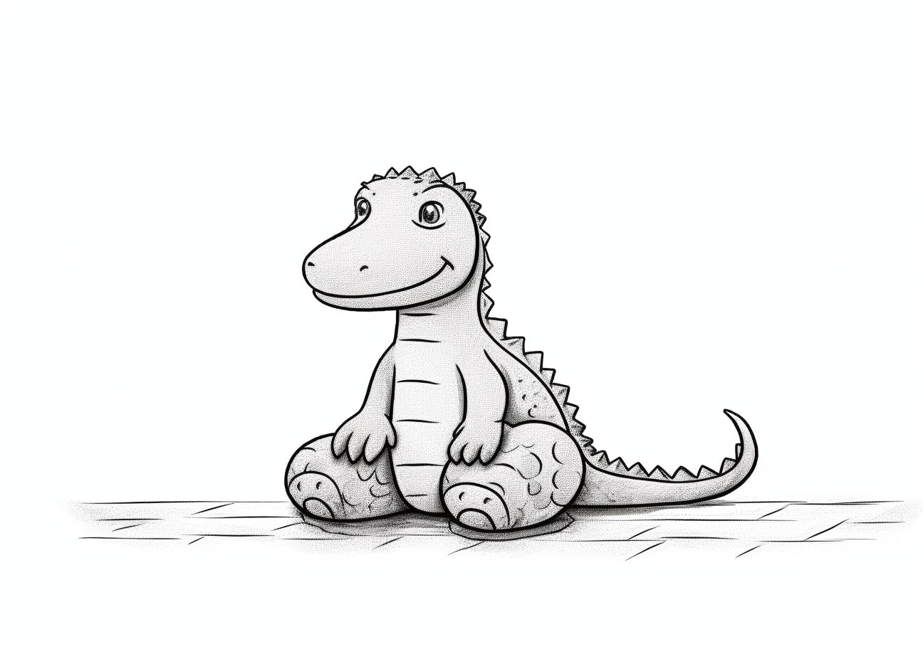 Alligators Coloring Pages, Small alligator toy