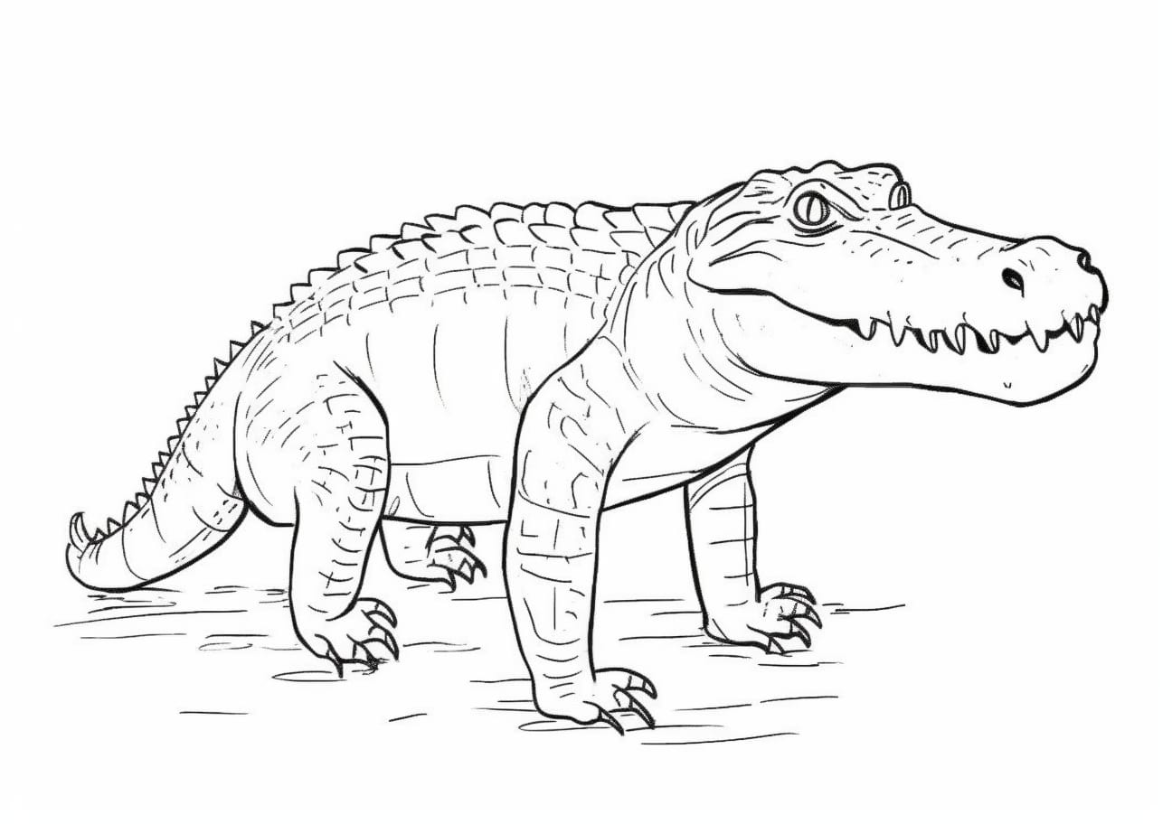 Crocodile Coloring Pages, crocodile