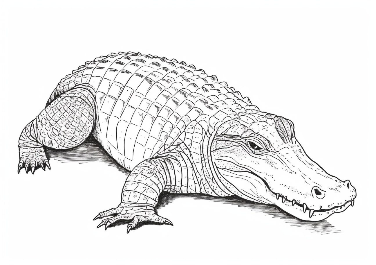 Alligators Coloring Pages, Alligator