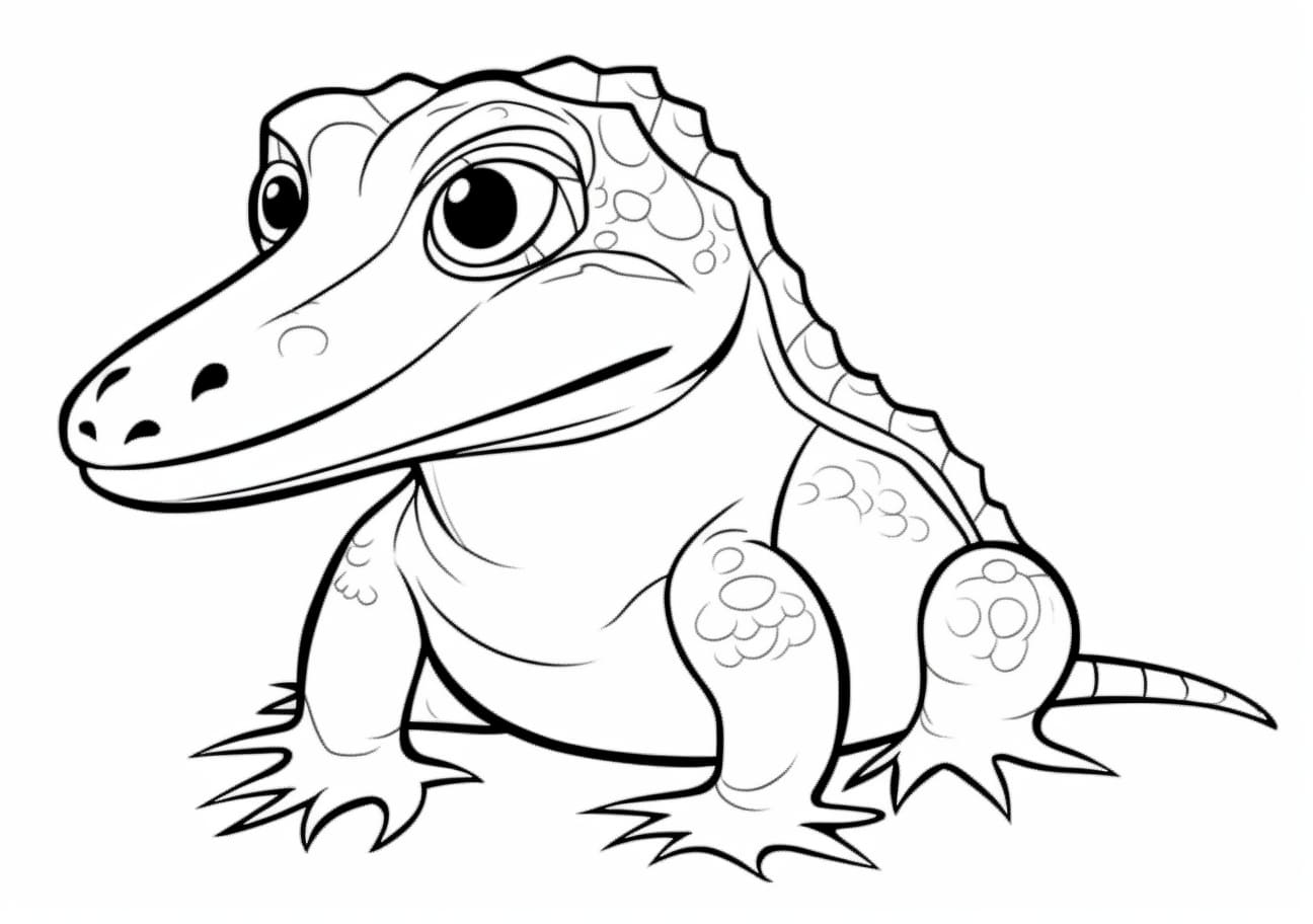 Alligators Coloring Pages, baby alligator