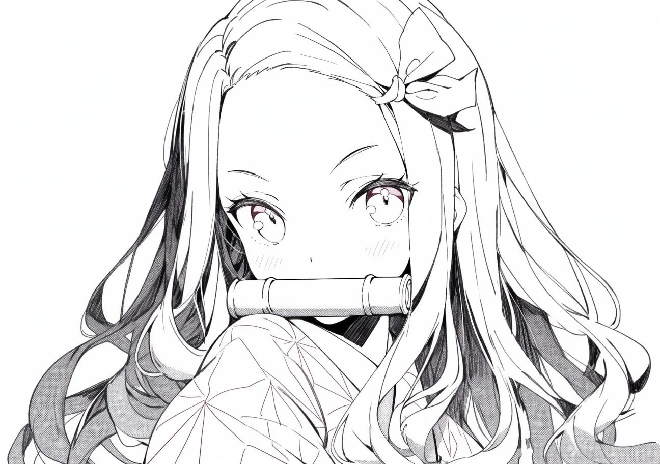 Nezuko Kamado Coloring Pages, Nezuko Kamado