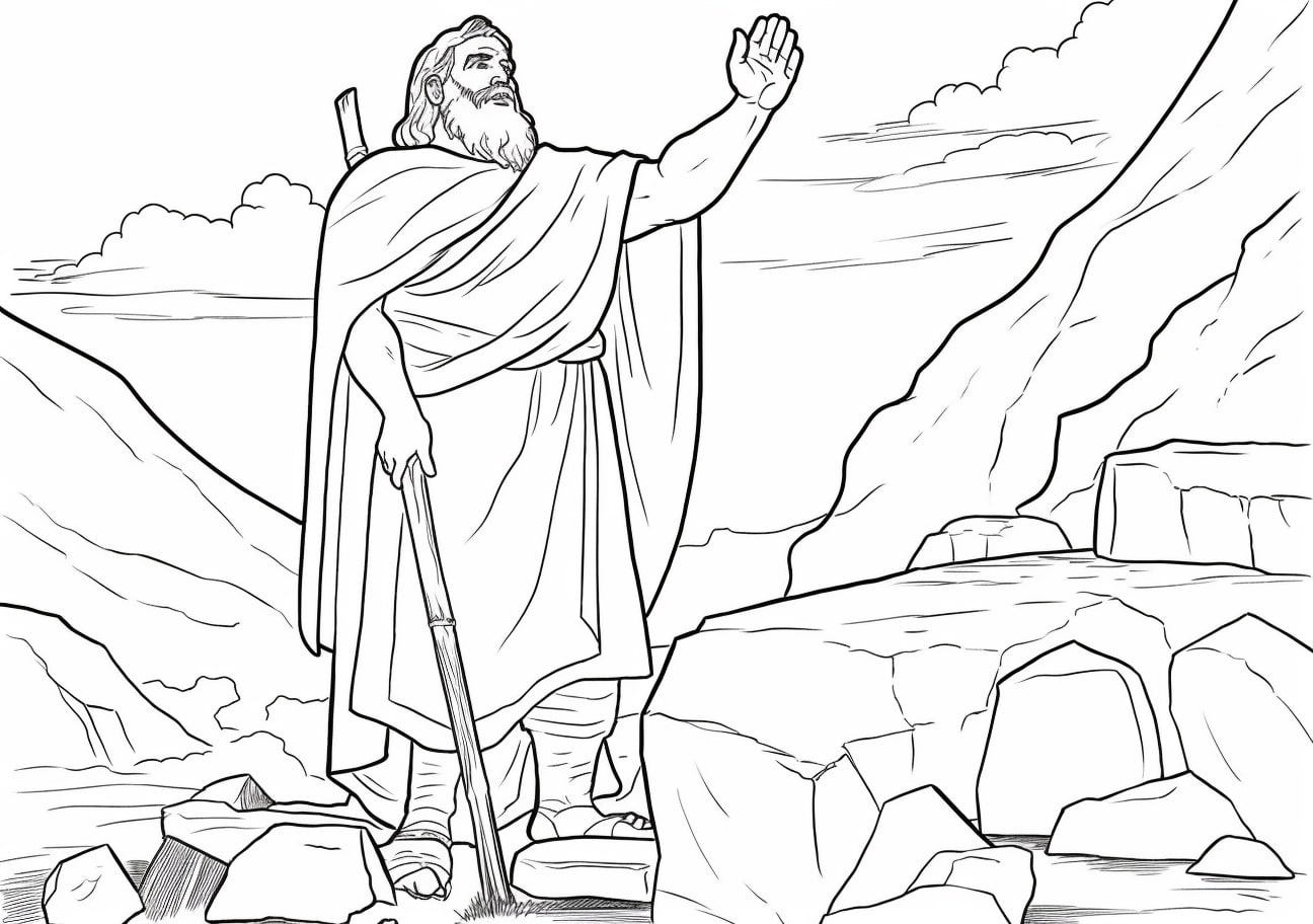 The Ten Commandments Coloring Pages, ten commandments