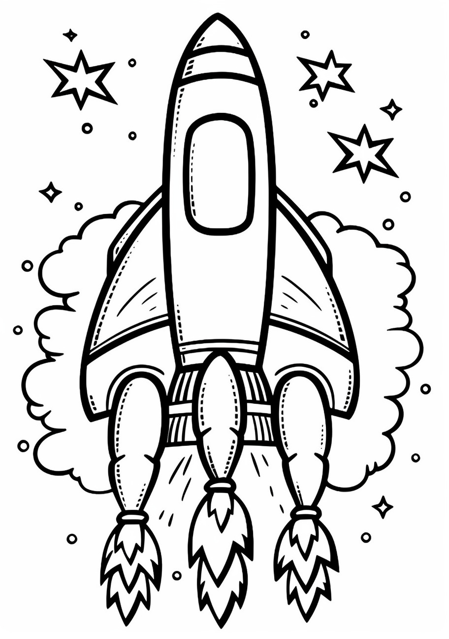 Rockets Coloring Pages, Rocket ship