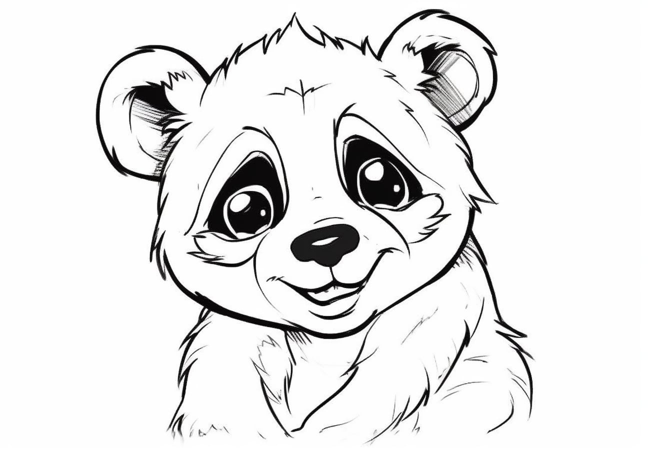 Panda Coloring Pages, Child of Panda