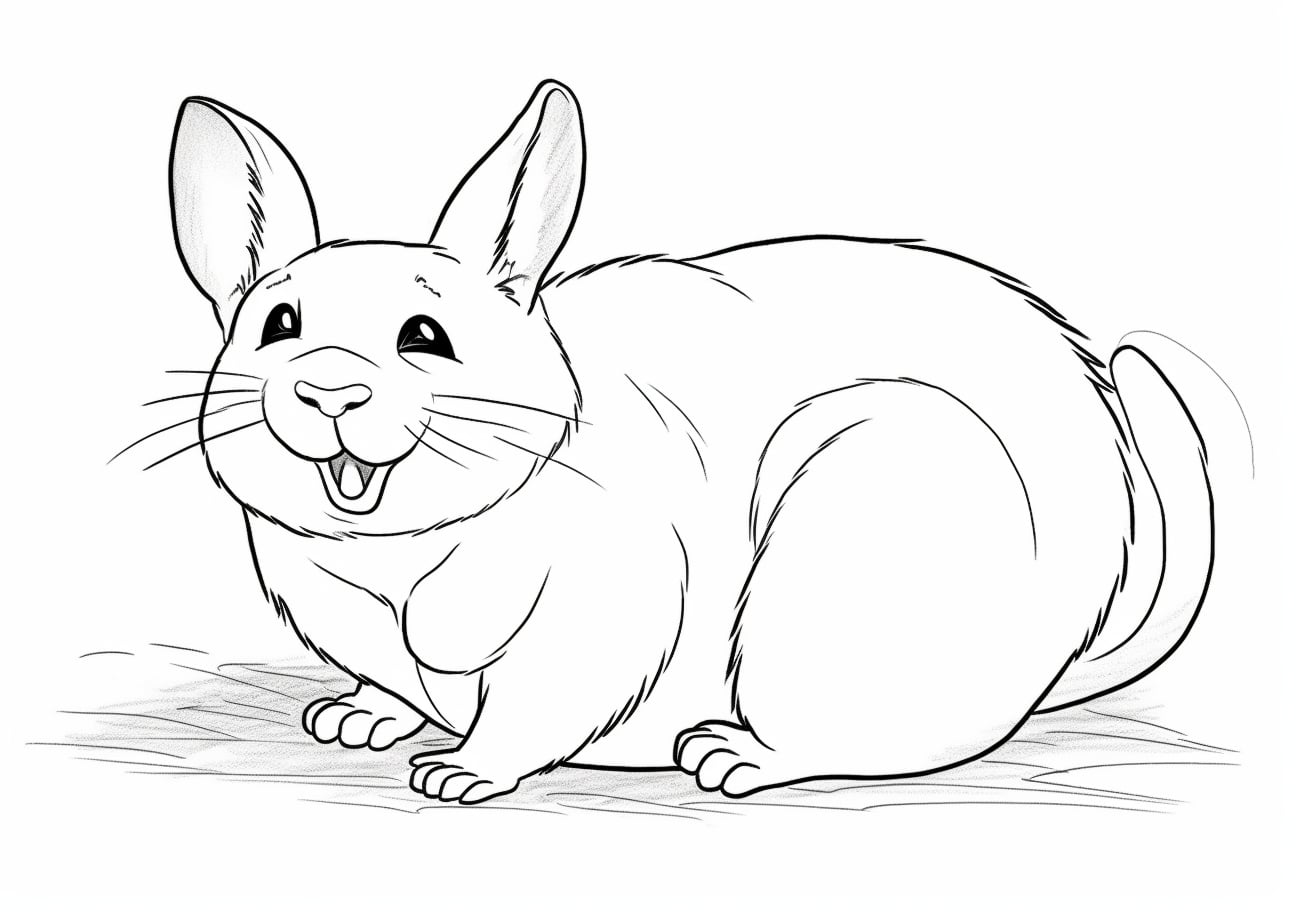 Chinchilla Coloring Pages, Chinchilla laugh