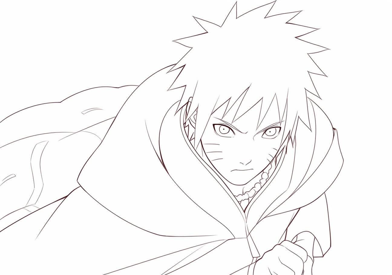 Naruto Uzumaki Coloring Pages, Naruto Uzumaki