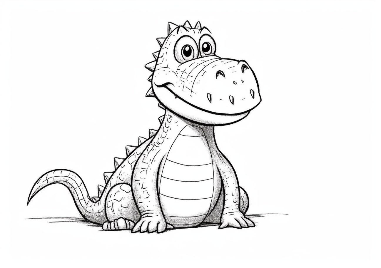 Crocodile Coloring Pages, Toy crocodile