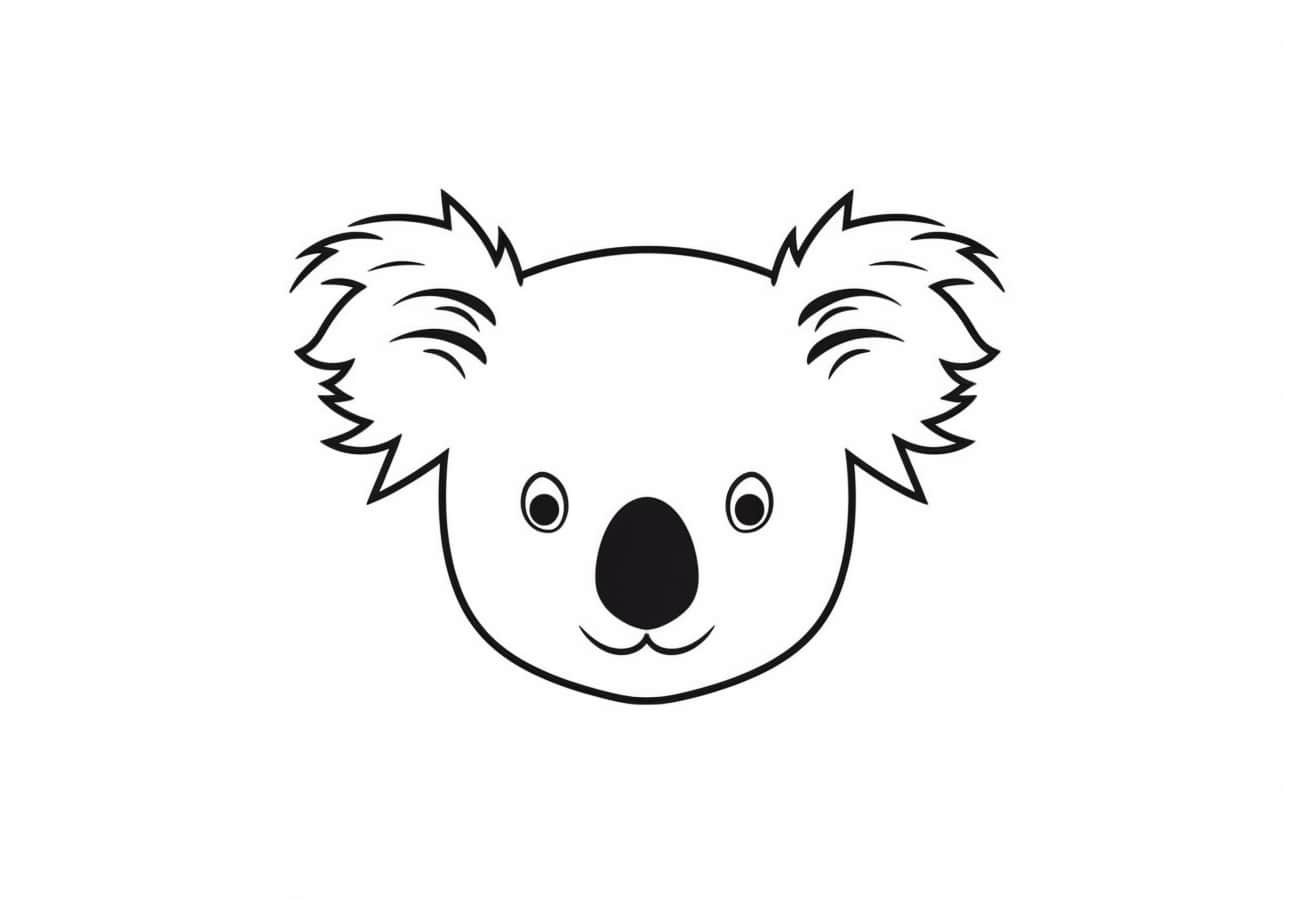 Koala Coloring Pages, Koala emoji