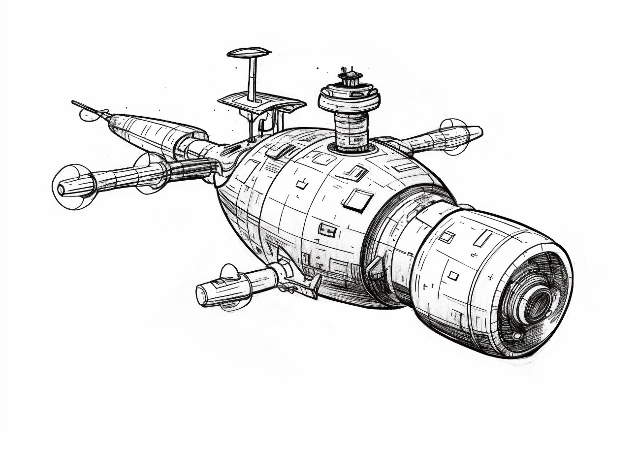 Satellite Coloring Pages, Satellite