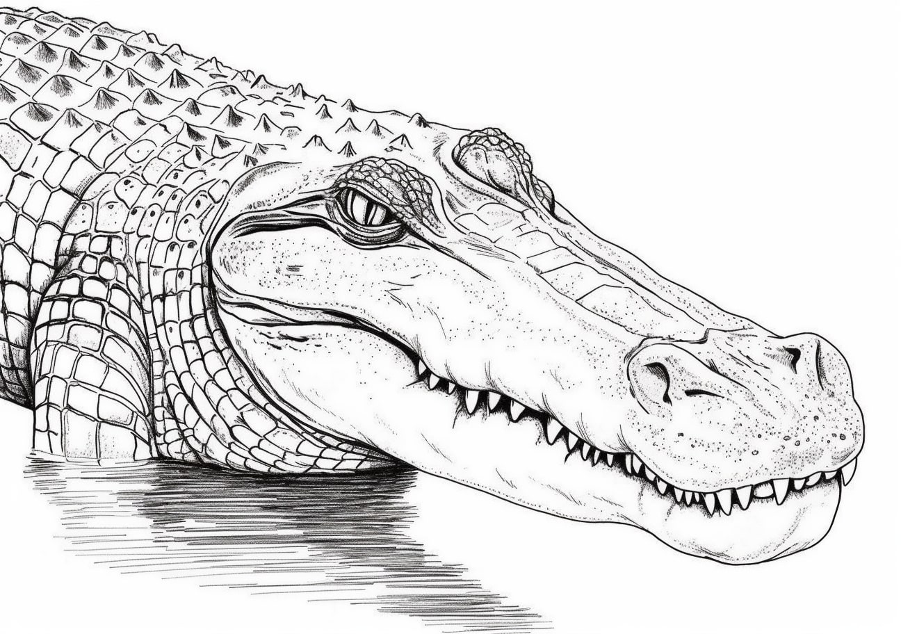 Crocodile Coloring Pages, american crocodile