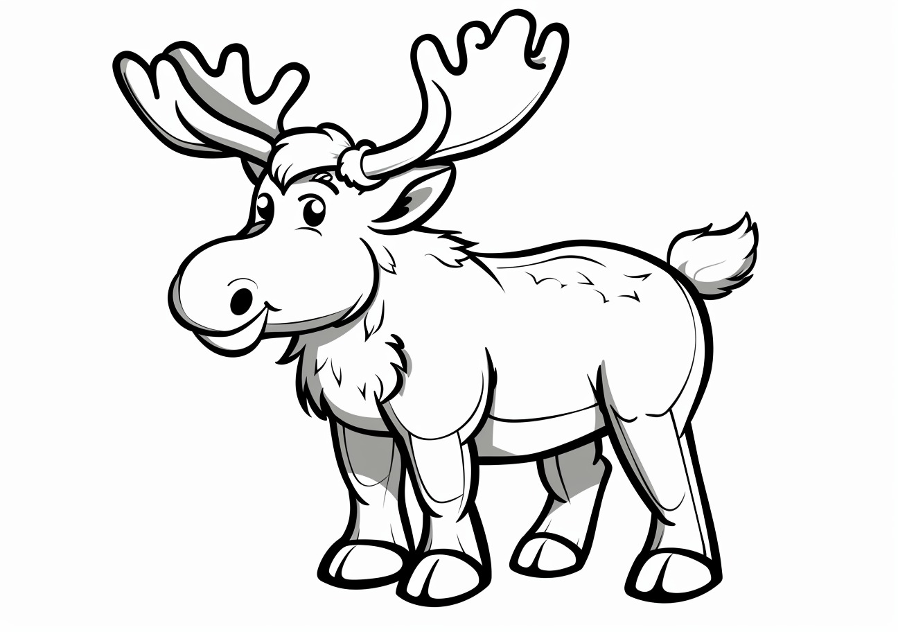 Moose Coloring Pages, Moose child