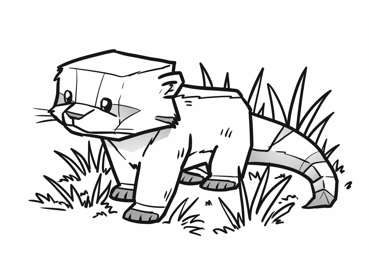 Ferret Coloring Pages, Ferret minecraft