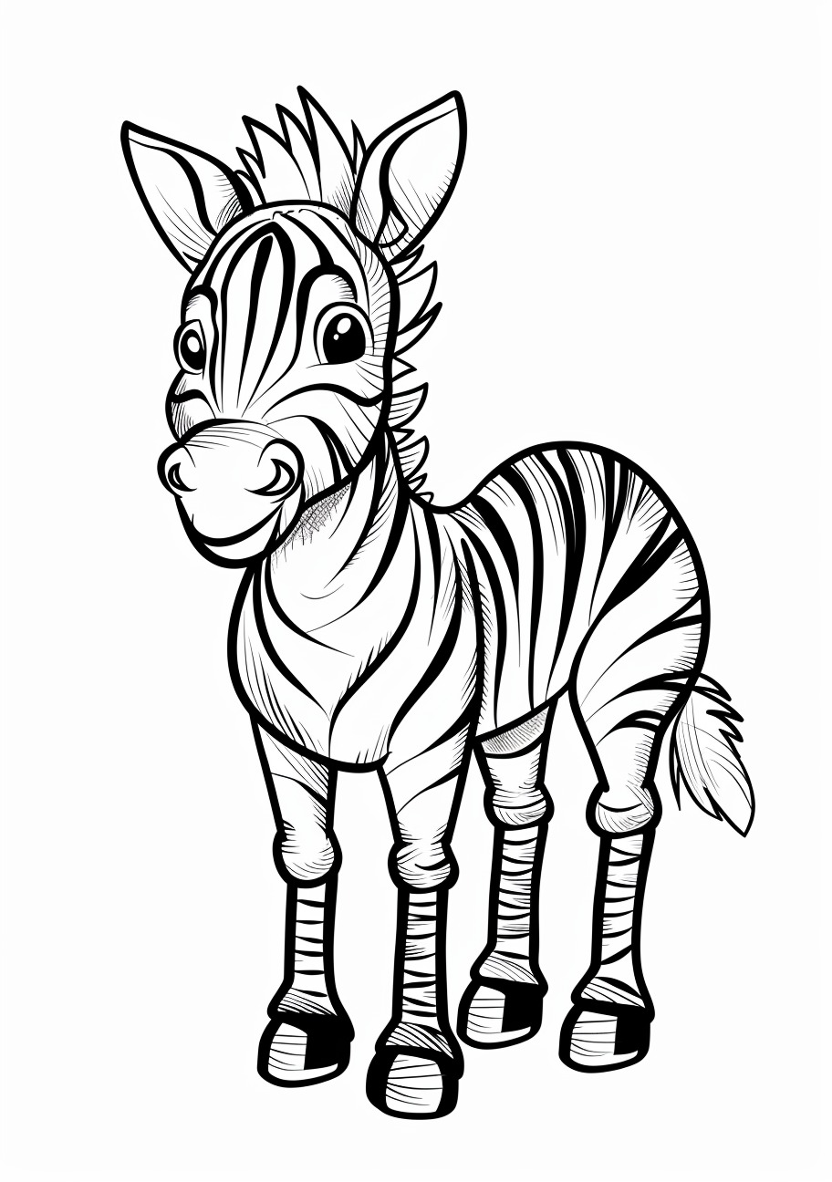 Zebra Coloring Pages, Zebra child