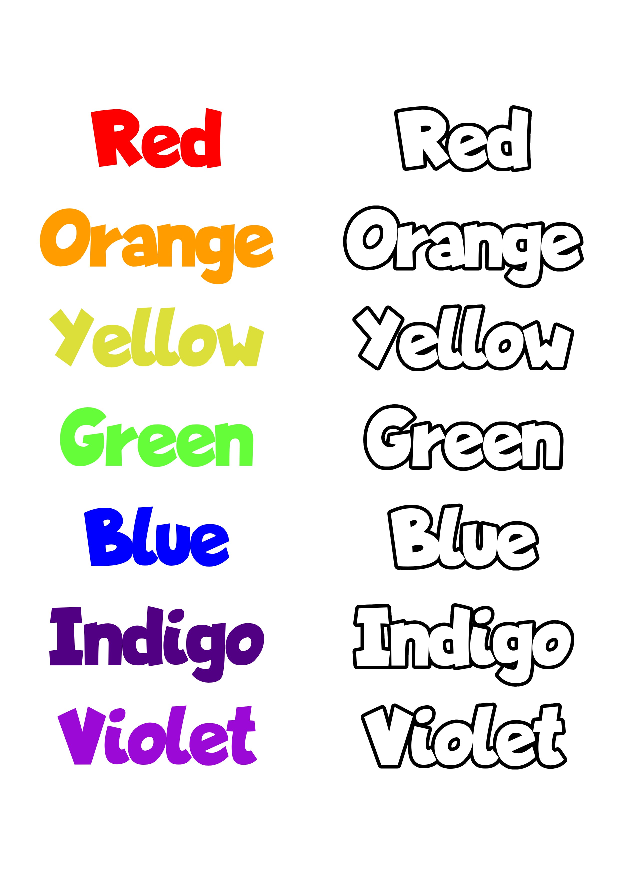 Learn Basic Colors for Kids, rainbow colors