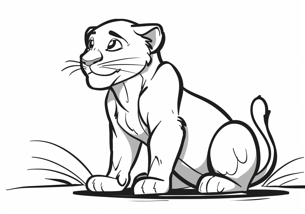 Panther Coloring Pages, Panther cute