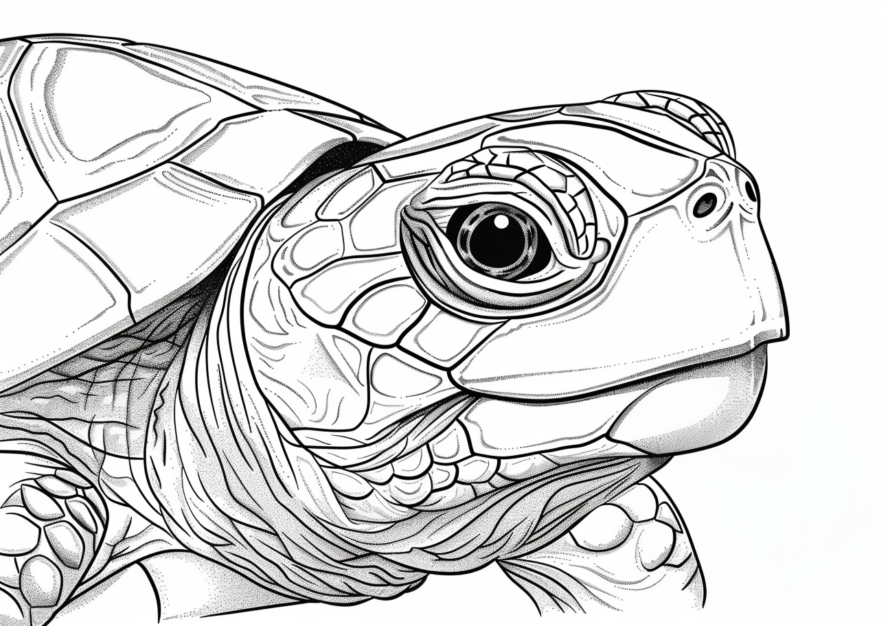 Turtle Coloring Pages, Turtle face