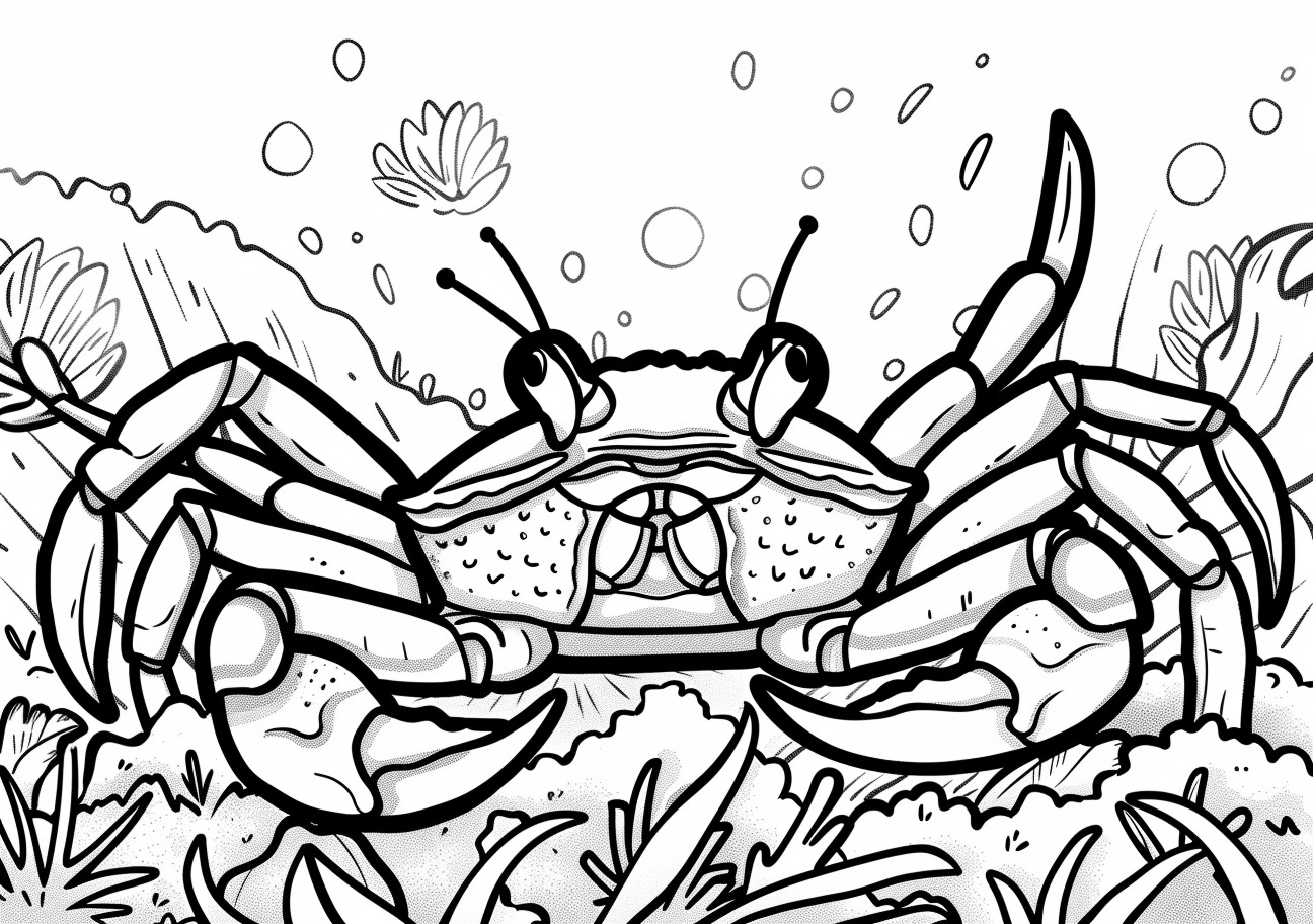 Aquatic Animals Coloring Pages, Oyester relaxing