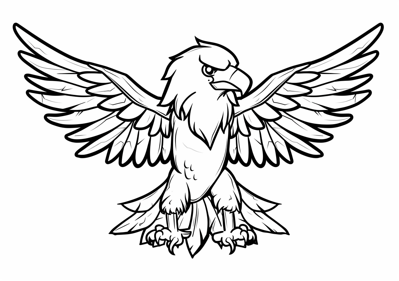 Eagle Coloring Pages, Flyin child of eagle