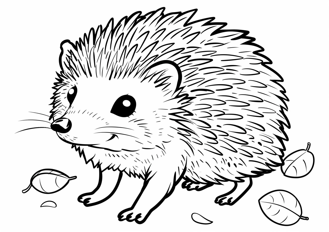 Hedgehog Coloring Pages, Hedgehog smile