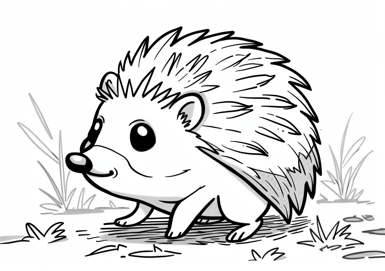 Hedgehog Coloring Pages, Hedgehog cartoon