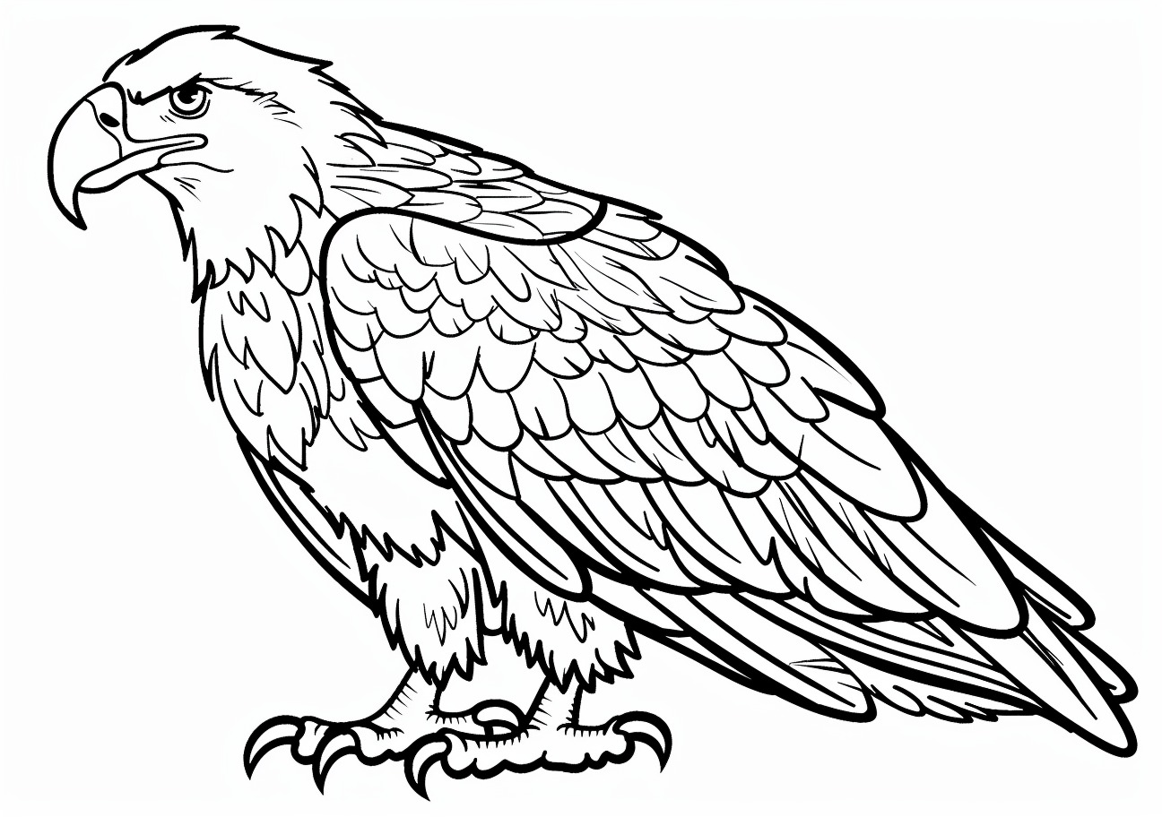 Eagle Coloring Pages, Cute eagle