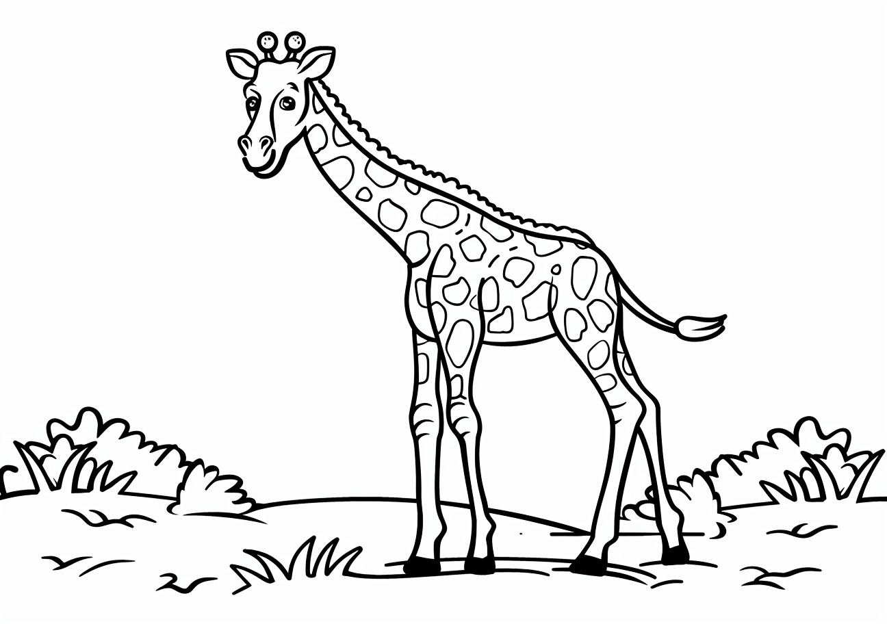 Giraffe Coloring Pages, Child of giraffe