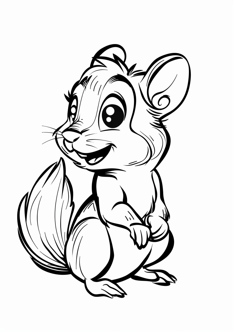 Squirrel Coloring Pages, Squirrel cartoon