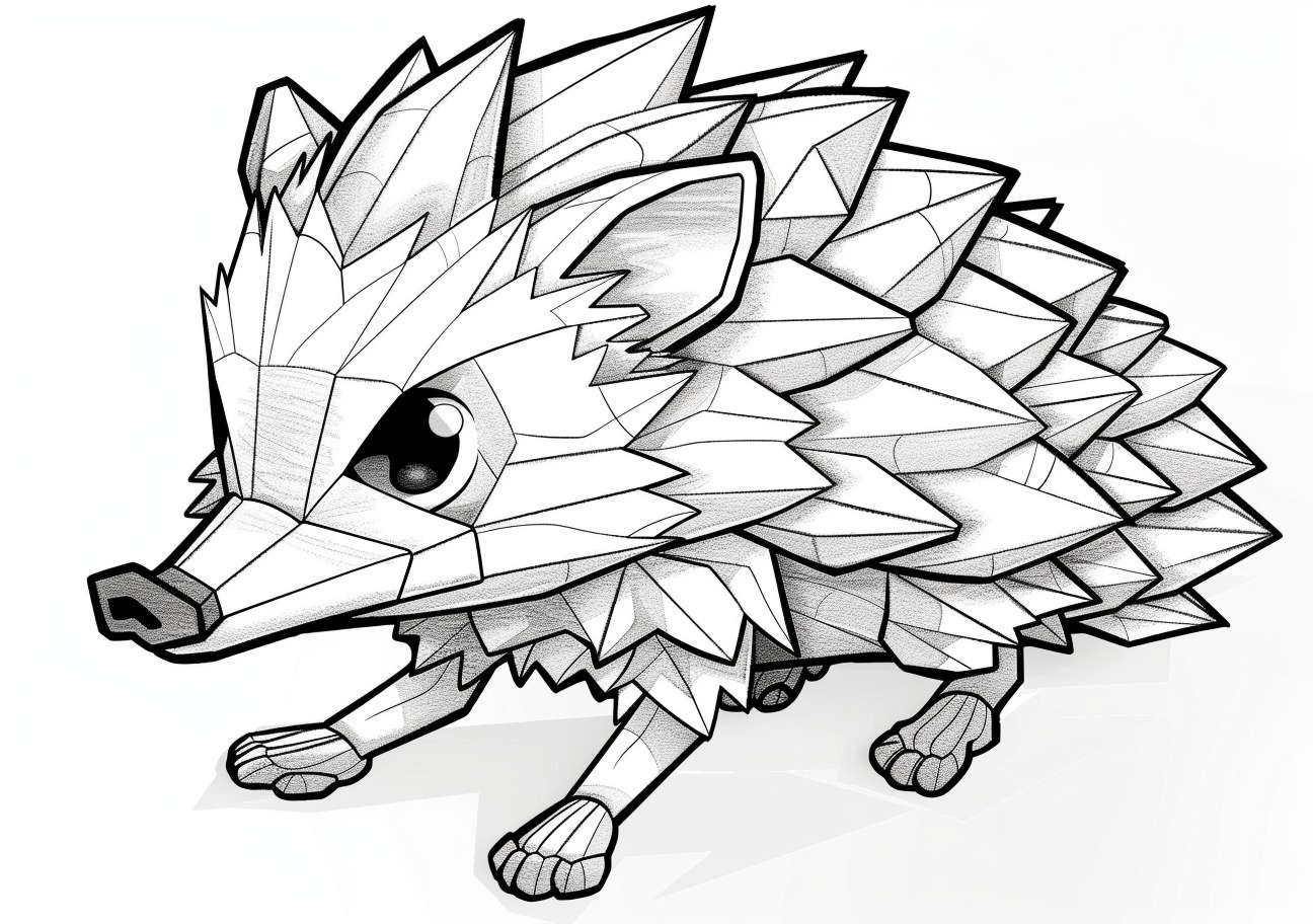 Hedgehog Coloring Pages, Hedgehog minecraft