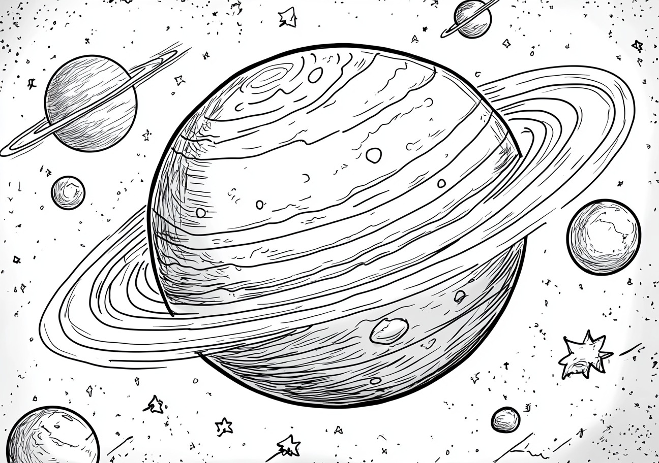 Planets Coloring Pages, Planets ancient