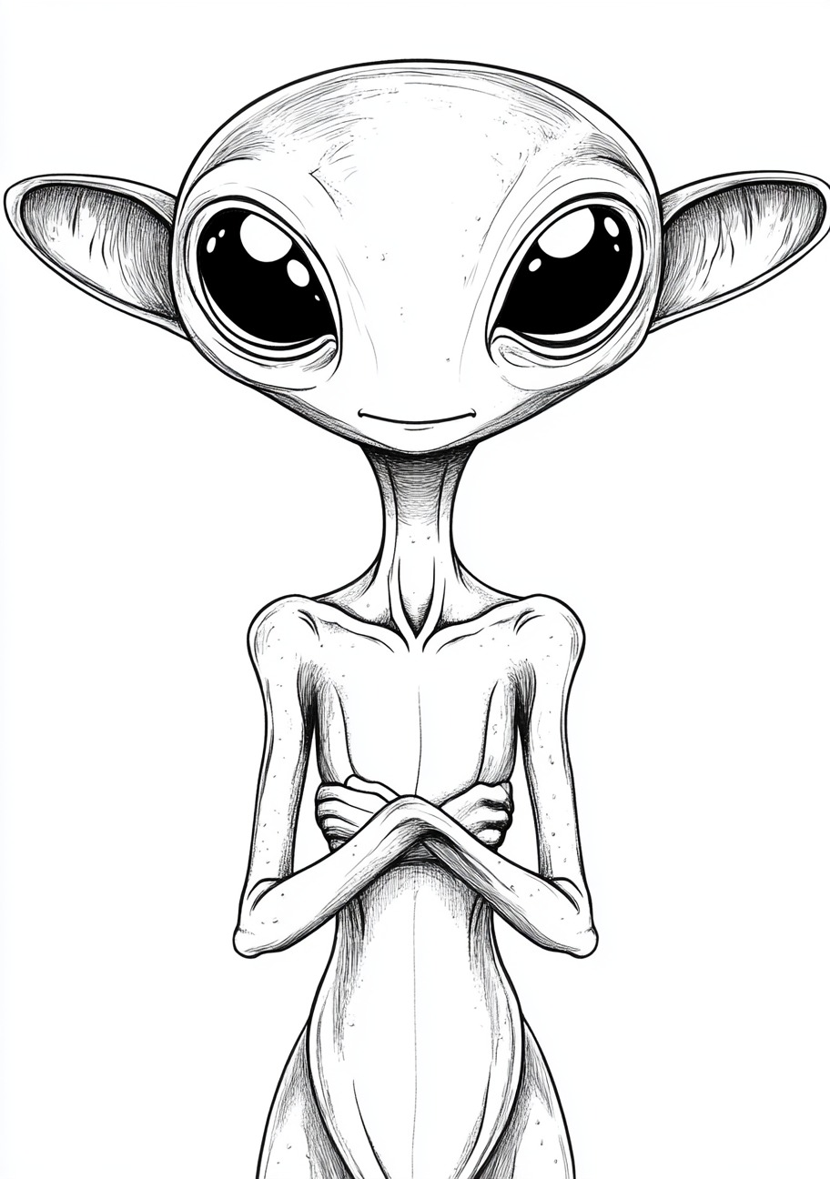 Aliens Coloring Pages, Aliens adventurous