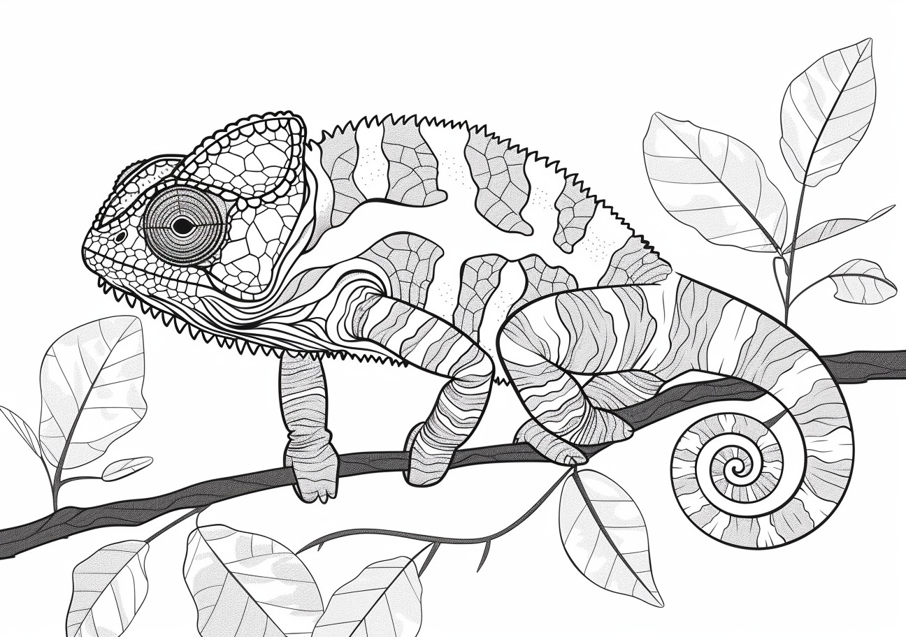 Сhameleon Coloring Pages, Child of Chameleon