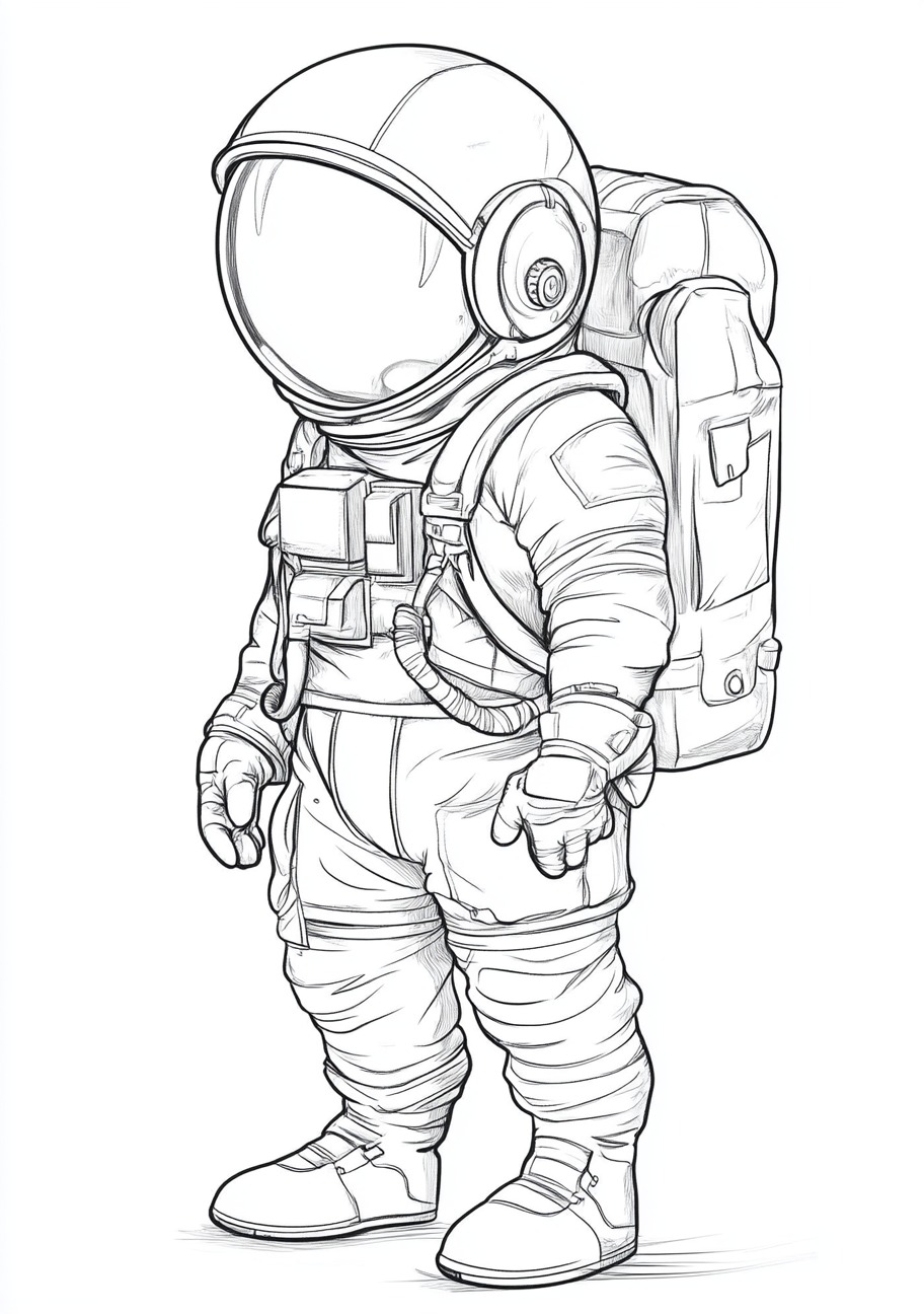 Astronauts Coloring Pages, Astronauts adventurous