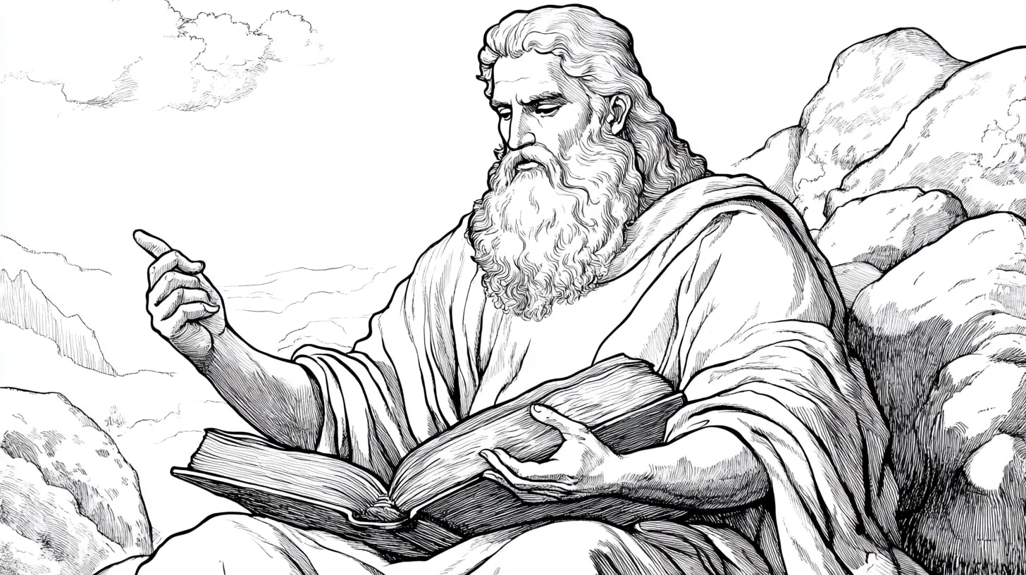 Bible Stories Coloring Pages, Bible Stories of Moses and the Ten Commandments