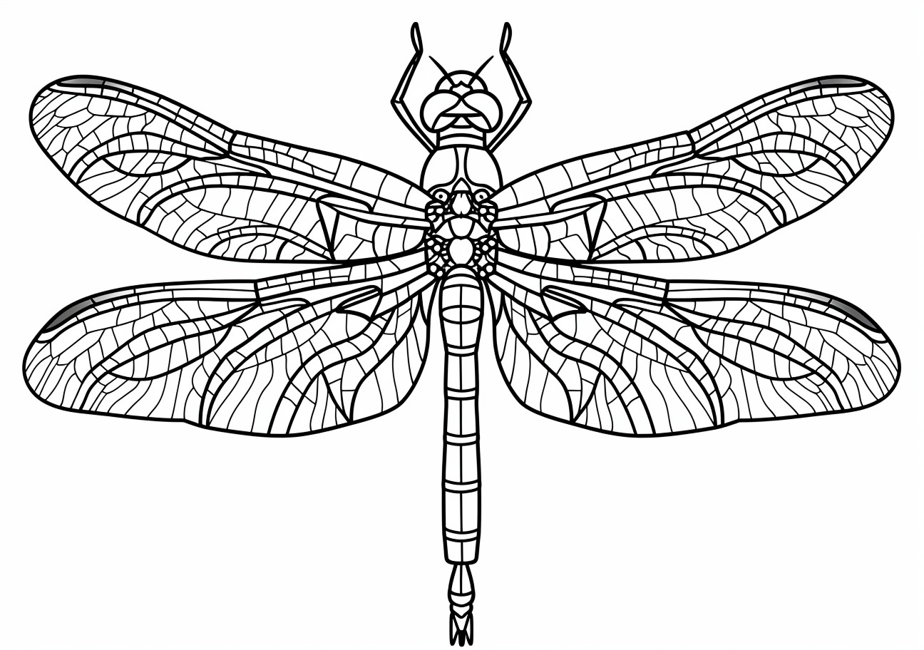 Dragonfly Coloring Pages, Cute Dragonfly