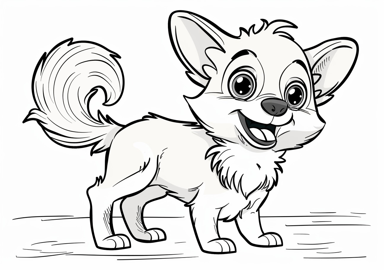 Chihuahua Coloring Pages, Happy Chihuahua