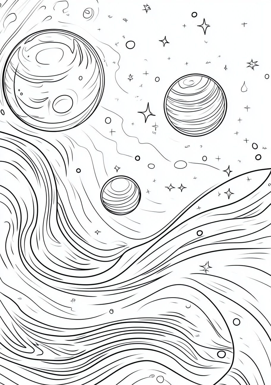 Space Coloring Pages, Space expanding