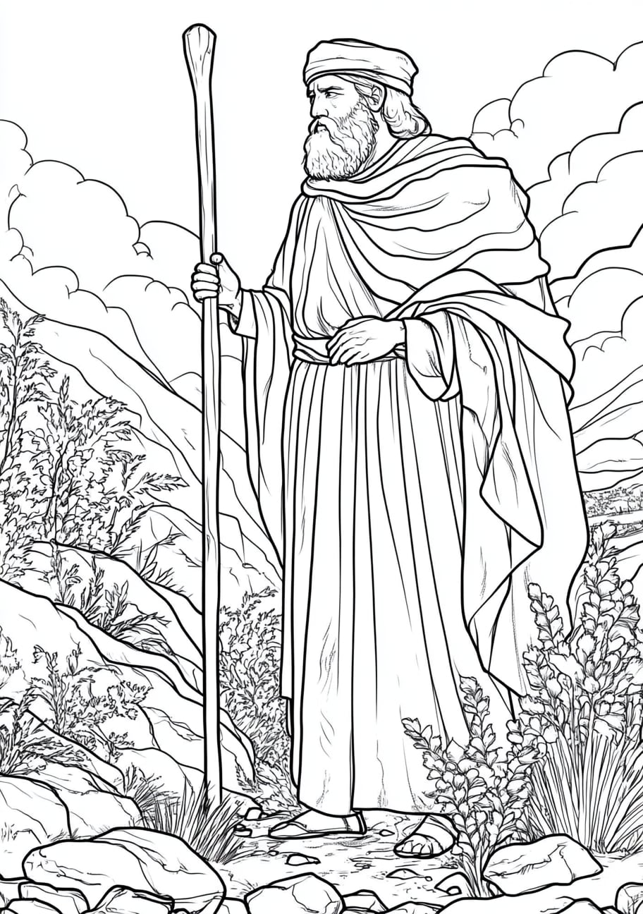 Exodus Coloring Pages, Exodus with the ten plagues in Egypt