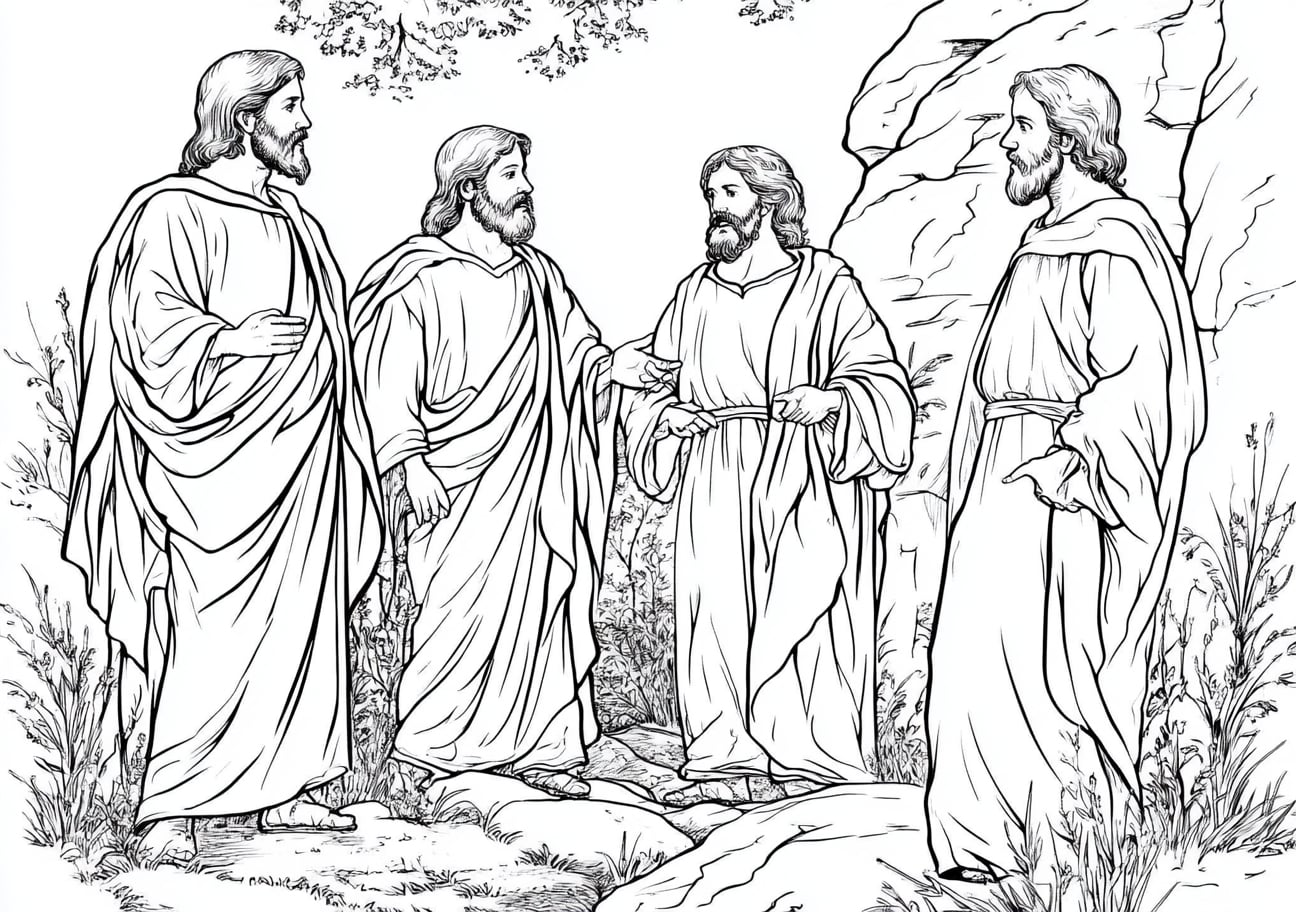 Bible Stories Coloring Pages, Bible Stories of the Resurrection