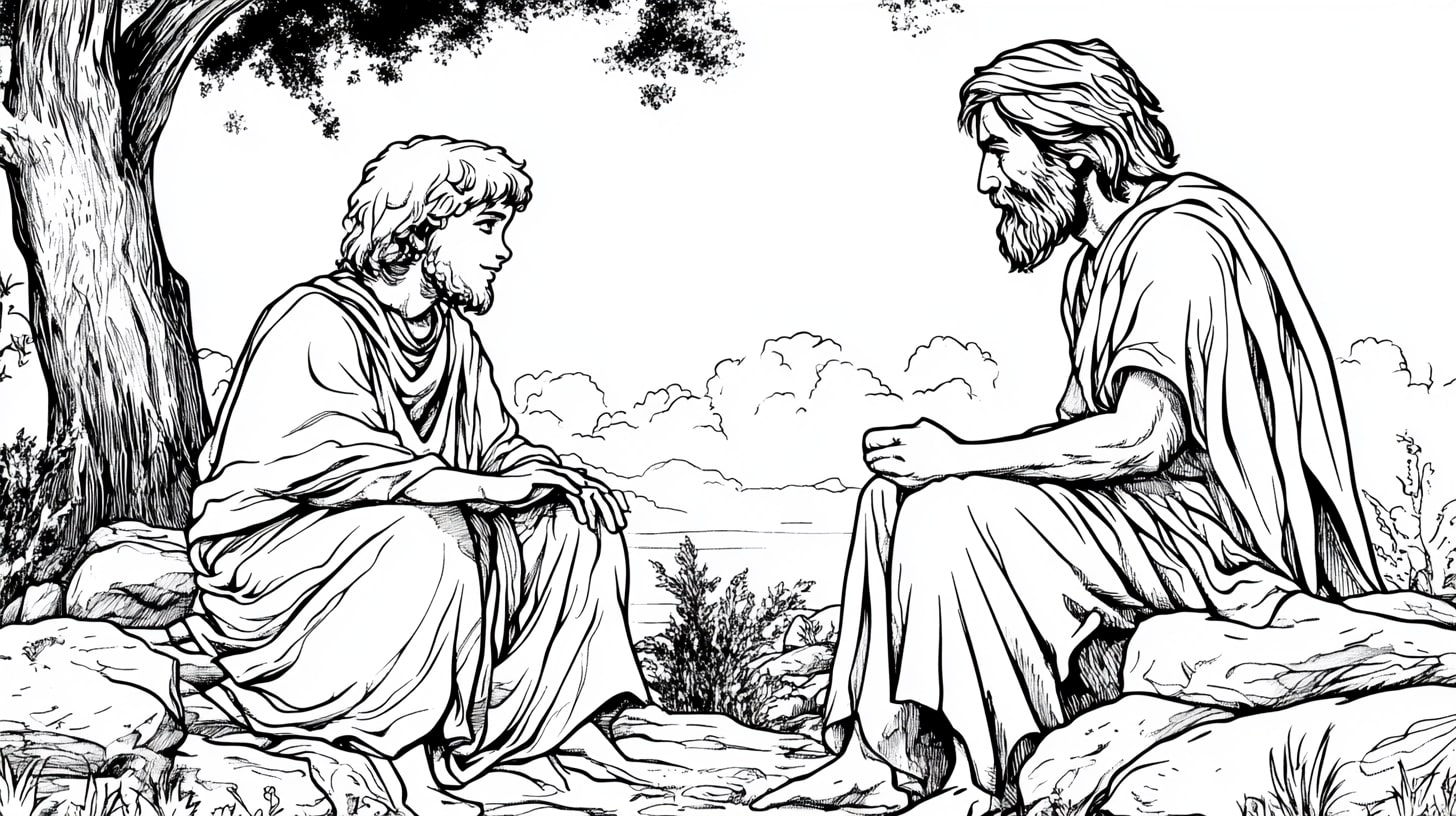 Bible Stories Coloring Pages, Bible Stories of the Prodigal Son