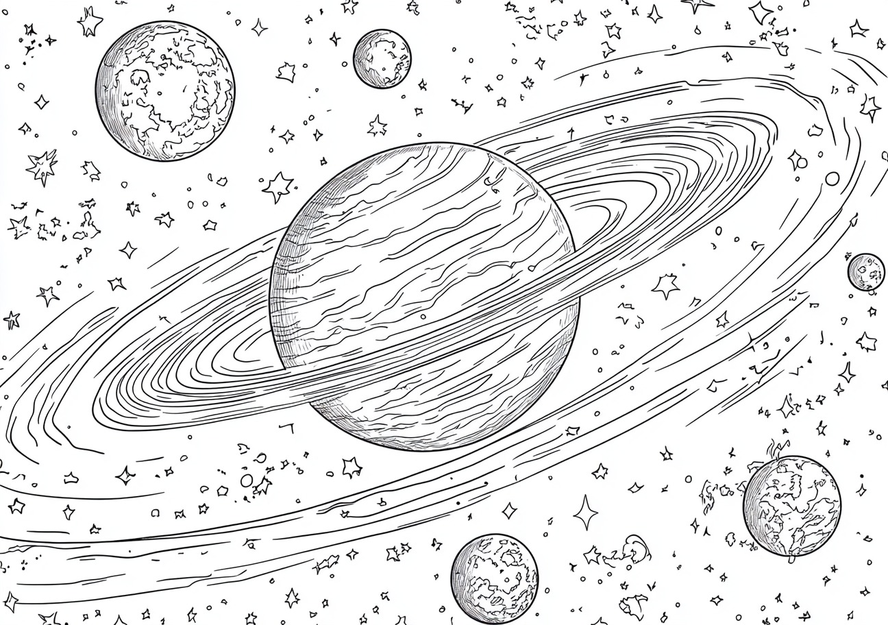 Solar System Coloring Pages, Solar system fascinating