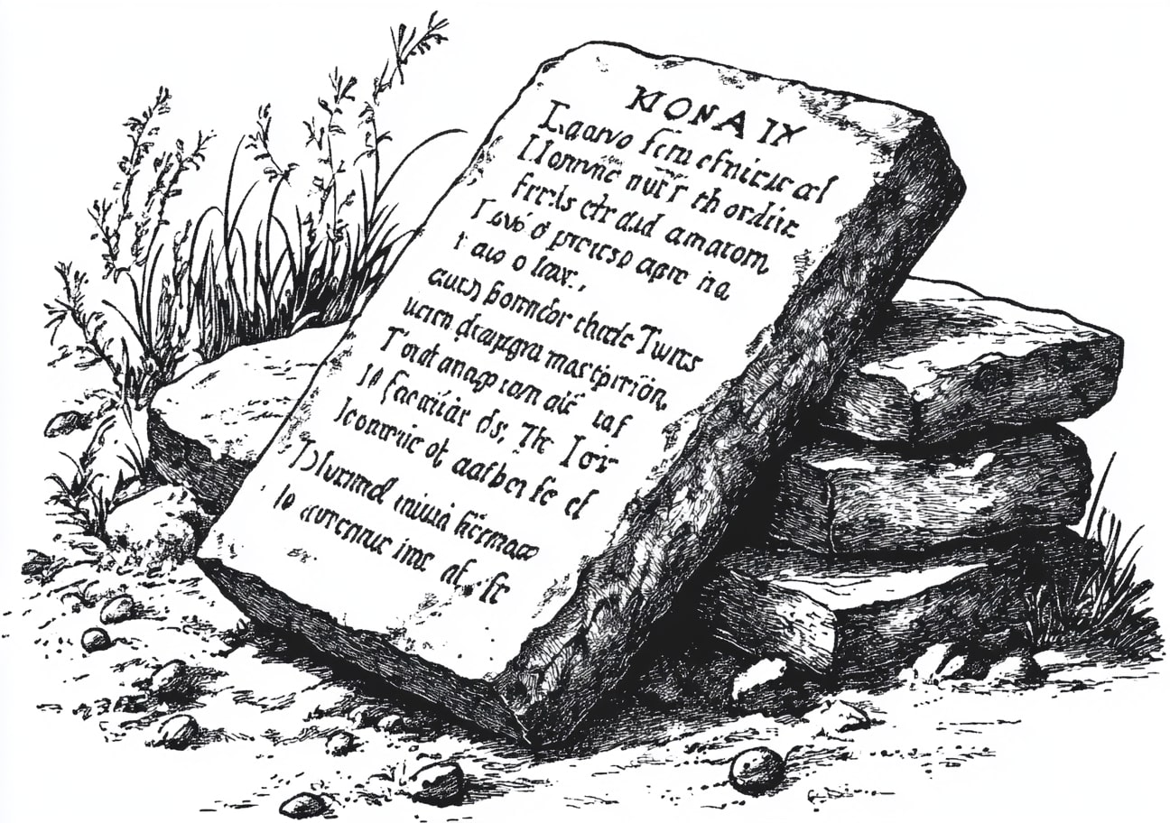 The Ten Commandments Coloring Pages, The Ten Commandments on stone tablets