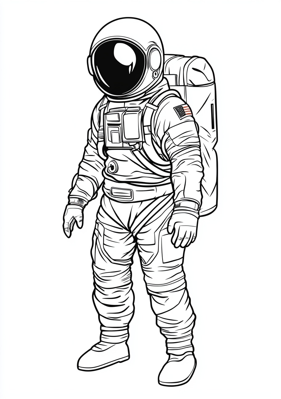 Astronauts Coloring Pages, Astronauts brave