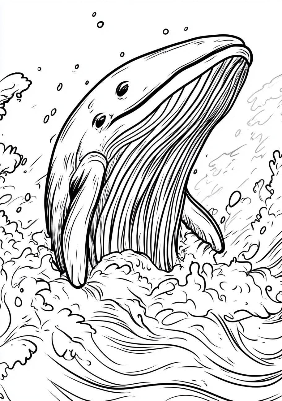 Jonah and the Whale Coloring Pages, Jonah being swallowed by the whale