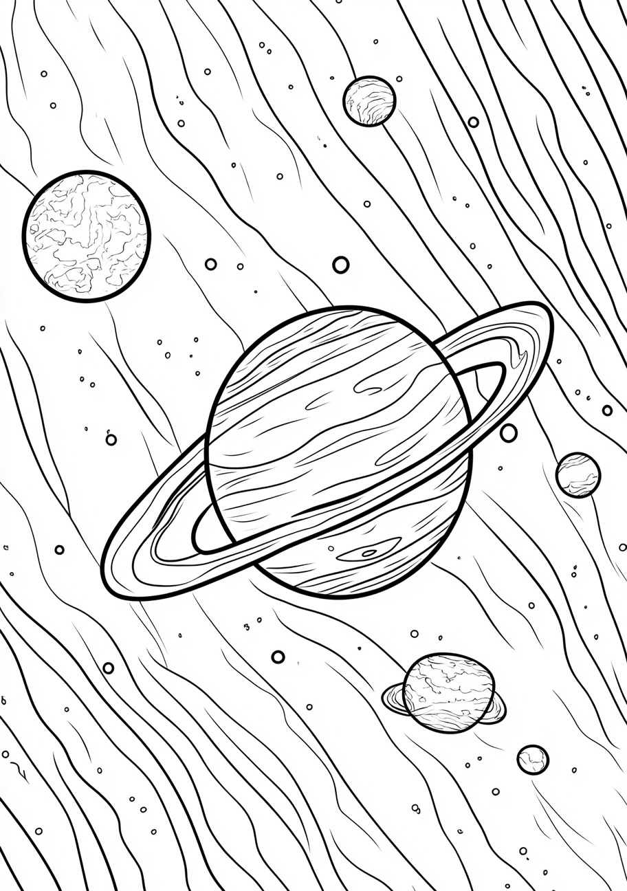 Solar System Coloring Pages, Solar system distant