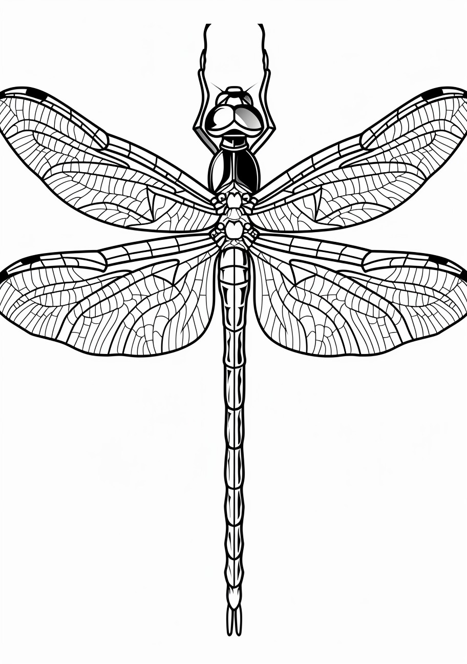 Dragonfly Coloring Pages, Face Dragonfly