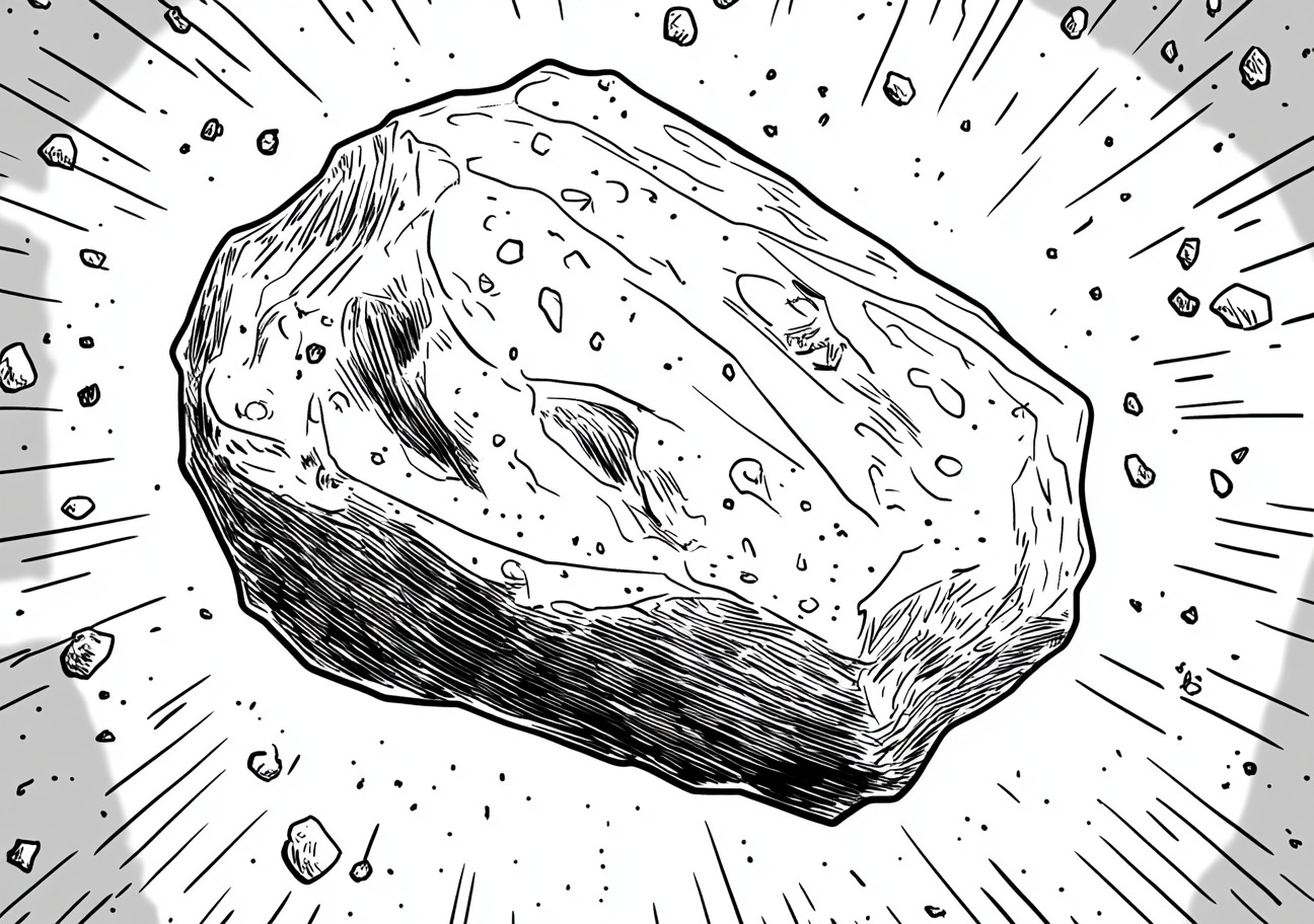 Asteroid Coloring Pages, Asteroid shining