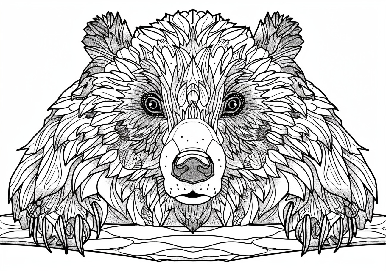 Beaver Coloring Pages, Mandala Beaver