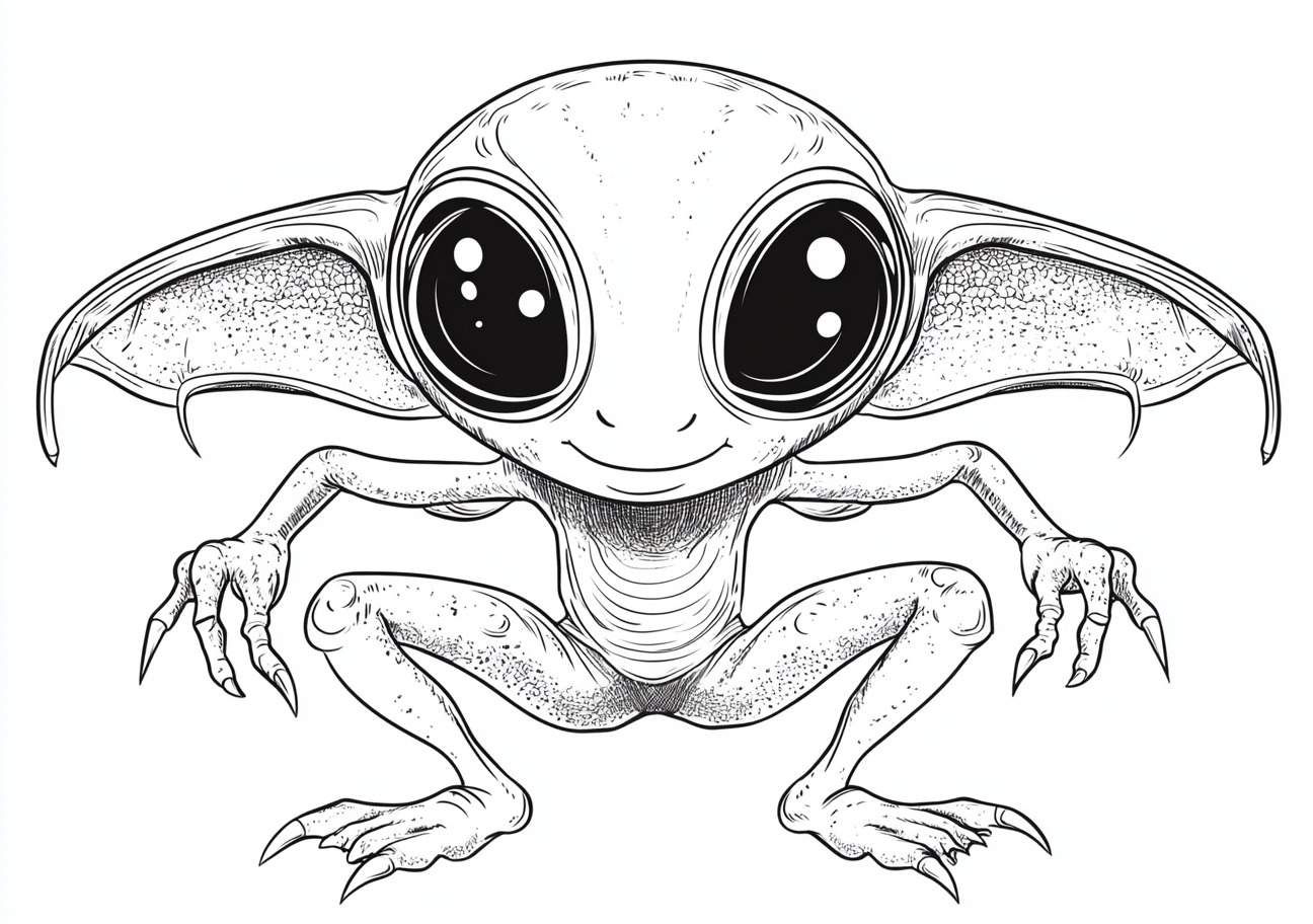 Aliens Coloring Pages, Aliens imaginative